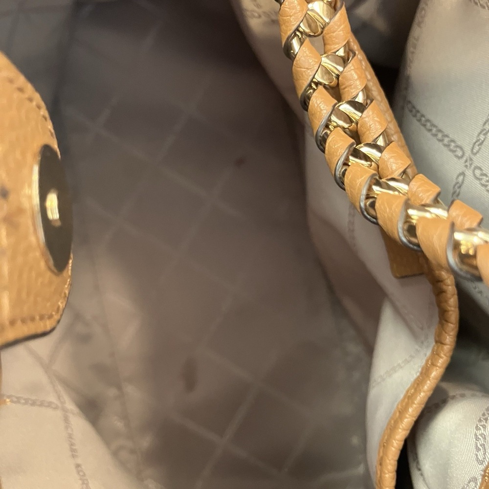 New! Michael Kors Mina Large Signature Logo Chain Shoulder Bag - Picture 12 of 12